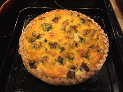 Sausage and Mushroom Quiche