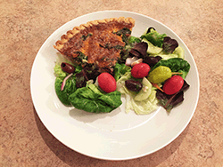 Sausage and Mushroom Quiche